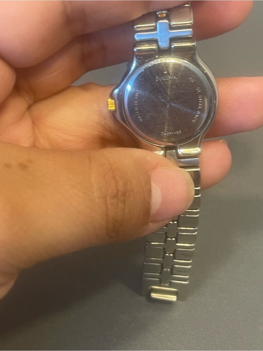 Bulova Two-Tone Gold and Silver Bracelet Watch - Picture 3 of 4